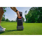 Kanga Hideaway Golf Bag Cooler for 6 Cans Transfer - Black/Gray - Front Lifestyle 4