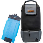 Kanga Hideaway Golf Bag Cooler for 6 Cans Transfer - Black/Gray - Front