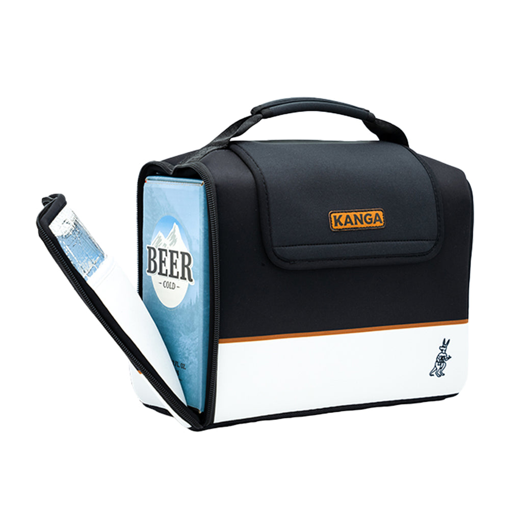 Kanga Kase Mate Iceless Cooler Bag, 12 Cans - White - Open