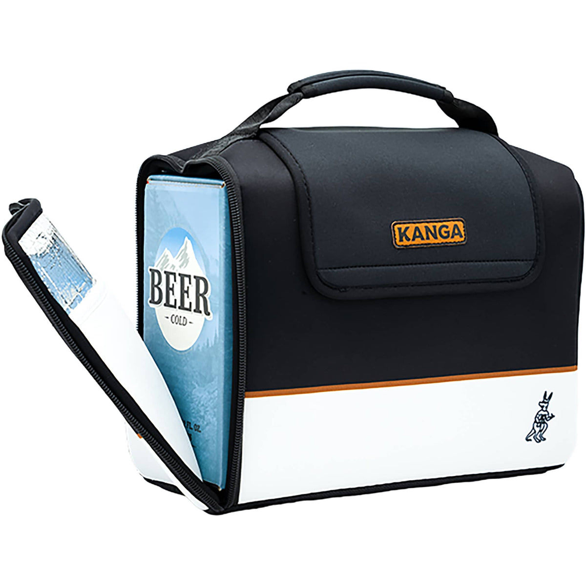 Kanga Kase Mate Iceless Cooler for 12-Packs Transfer - Black/White - Right Angle