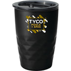 Kappa Insulated Tumbler with Slide Lid, 12 oz Full Color - Black - Front