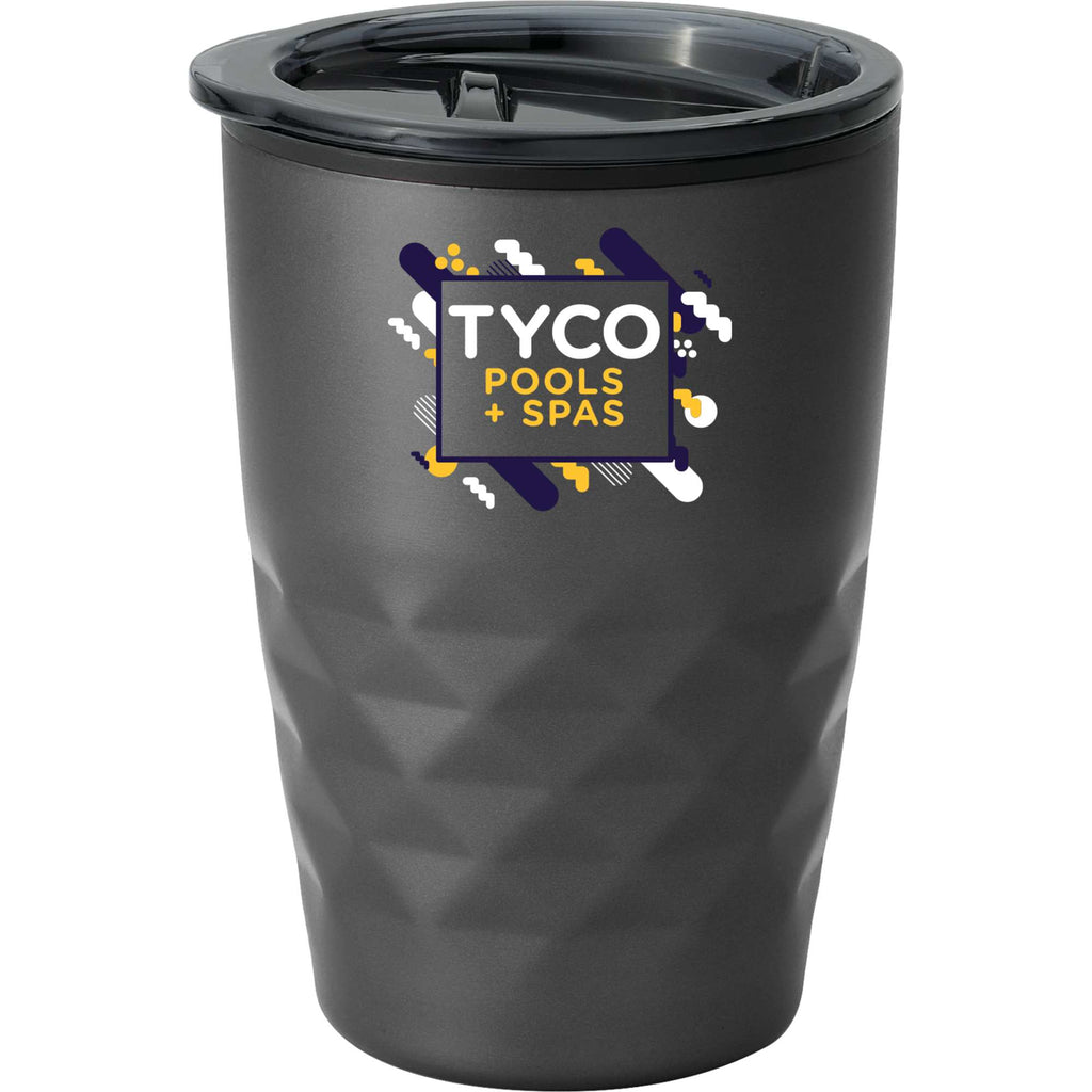 Kappa Insulated Tumbler with Slide Lid, 12 oz Full Color - Charcoal - Front