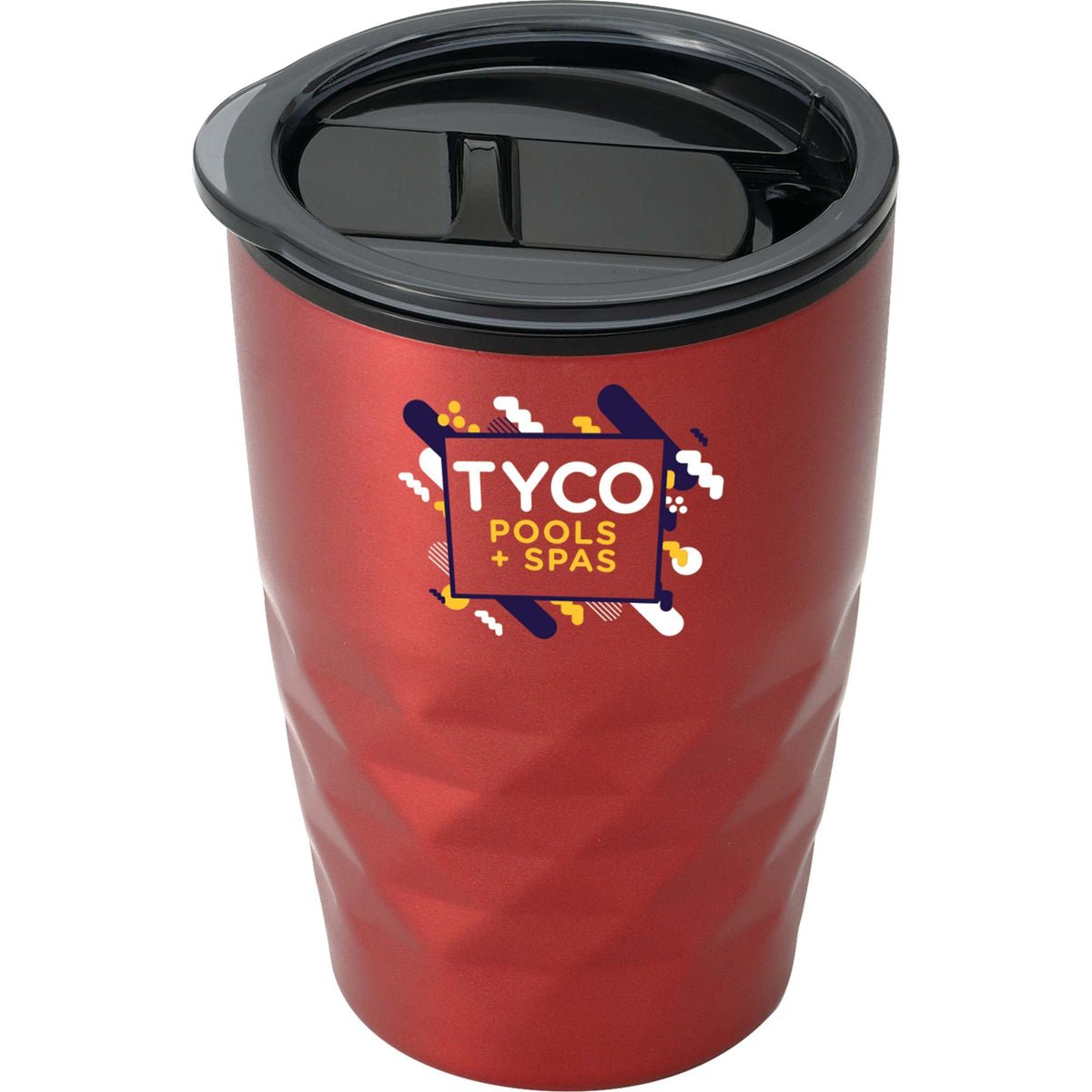 Kappa Insulated Tumbler with Slide Lid, 12 oz Full Color - Red - Photo