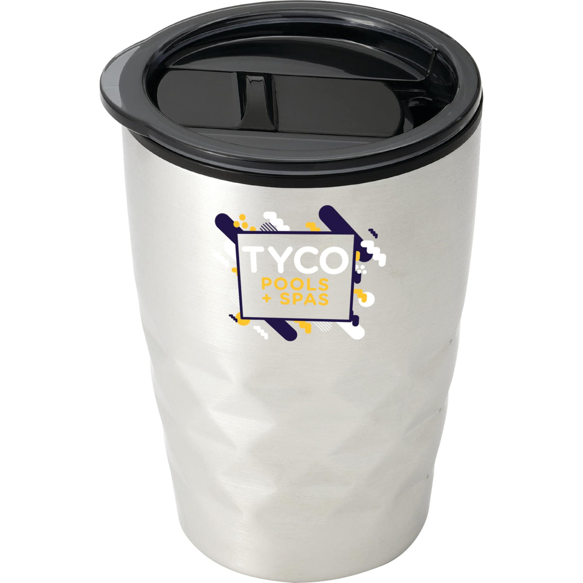 Kappa Insulated Tumbler with Slide Lid, 12 oz Full Color - Silver - Photo