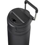 Kara Insulated Bottle with Swivel Lid in Recycled Steel, 24 oz Full Color - Black - Detail 3