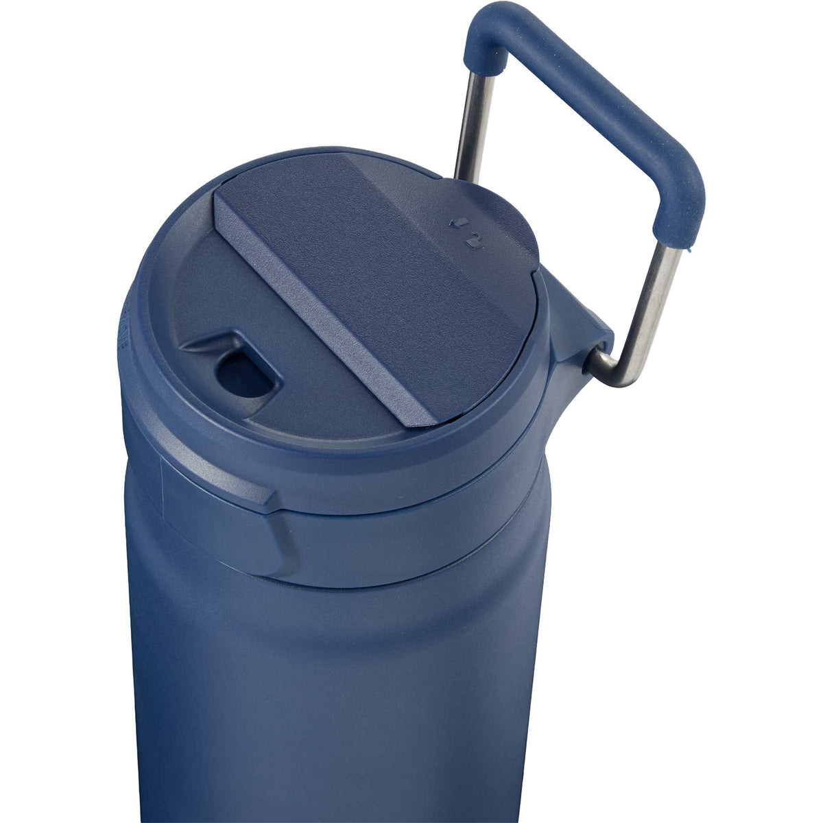 Kara Insulated Bottle with Swivel Lid in Recycled Steel, 24 oz Full Color - Navy - Detail 3
