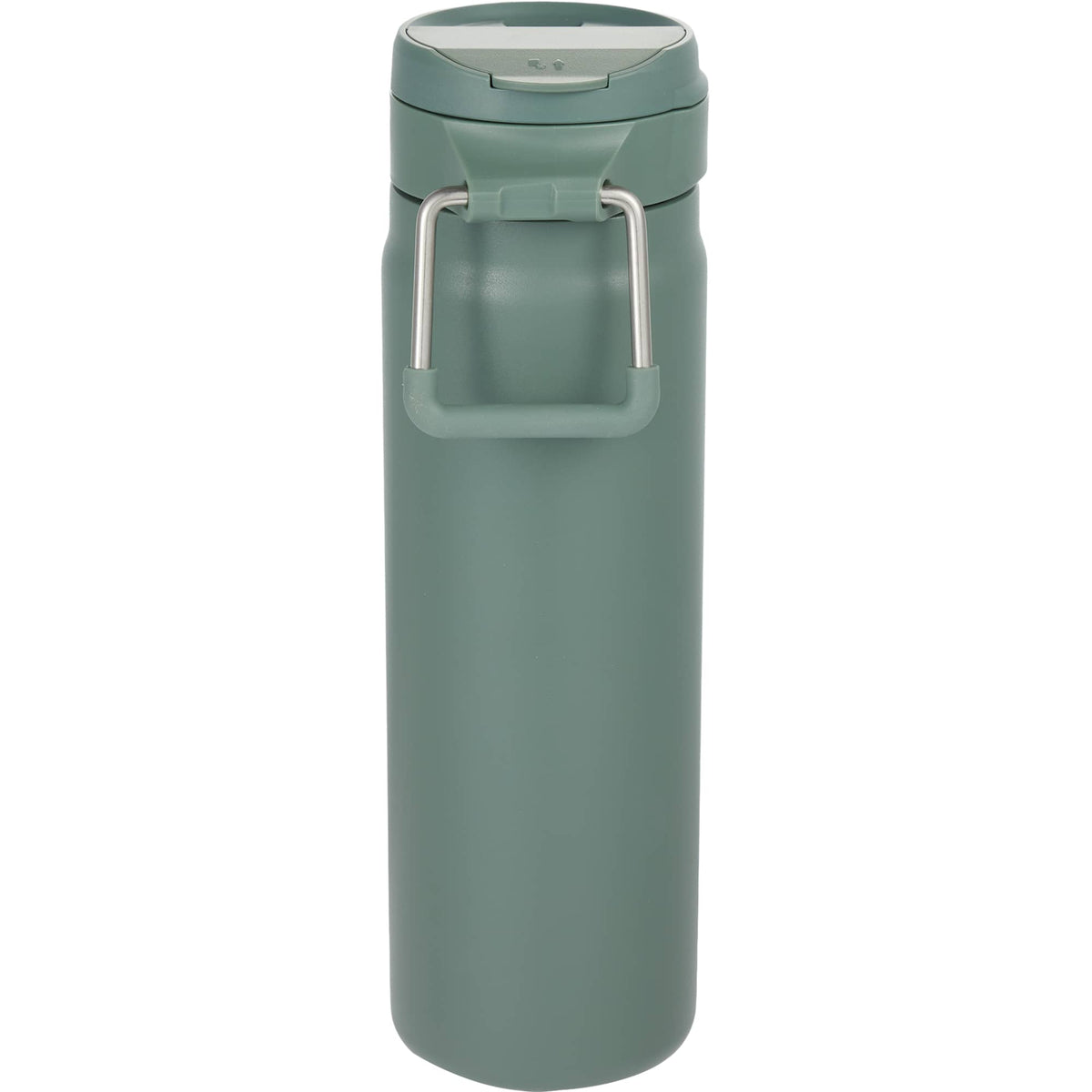 Kara Insulated Bottle with Swivel Lid in Recycled Steel, 24 oz Full Color - Sage - Back