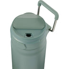 Kara Insulated Bottle with Swivel Lid in Recycled Steel, 24 oz Full Color - Sage - Detail 4