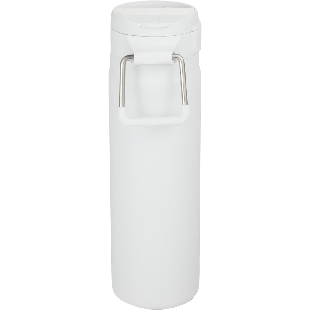 Kara Insulated Bottle with Swivel Lid in Recycled Steel, 24 oz Full Color - White - Back