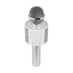 Karaoke Microphone, Perfect Pitch - Silver - Angle
