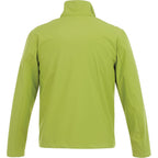 Karmine Lightweight Softshell Jacket for Men Embroidery - Dark Citron Green - Back Flat