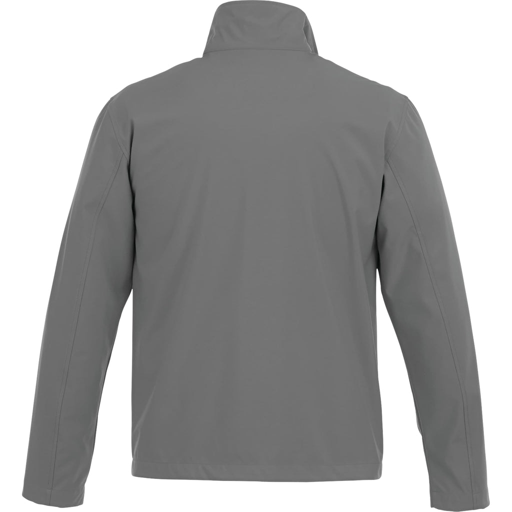 Karmine Lightweight Softshell Jacket for Men Transfer - Quarry - Back Flat