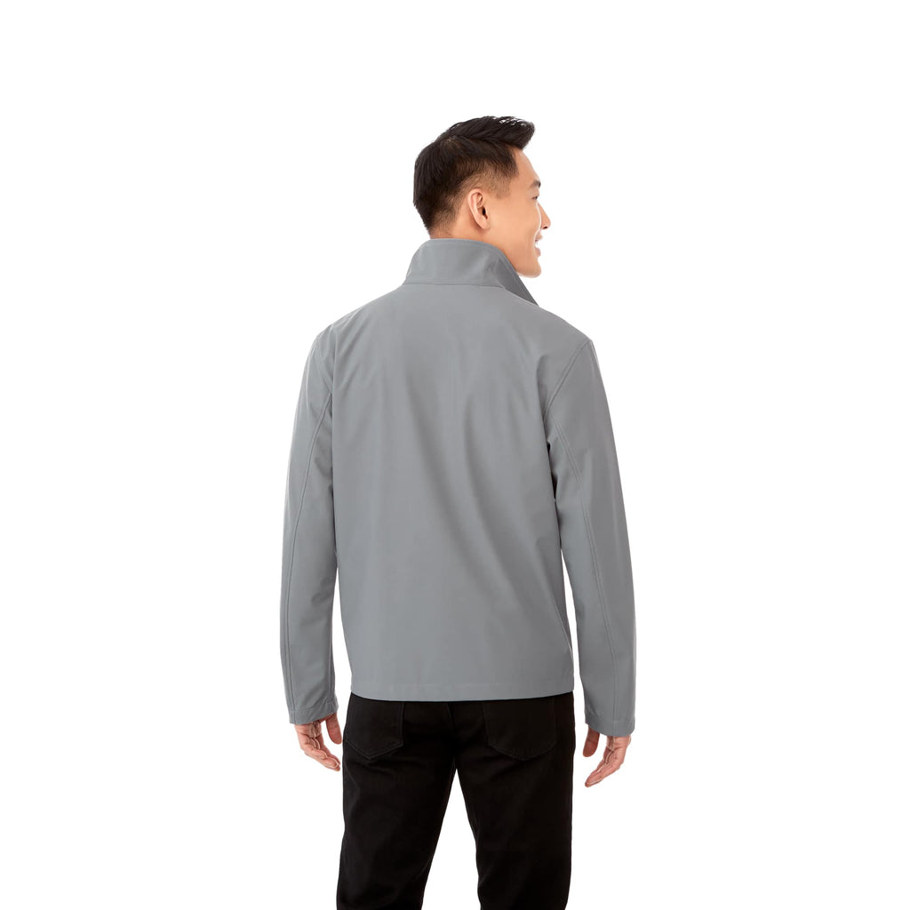 Karmine Lightweight Softshell Jacket for Men Transfer - Quarry - Back On Model