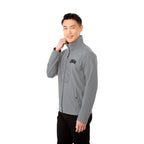 Karmine Lightweight Softshell Jacket for Men Transfer - Quarry - On Model