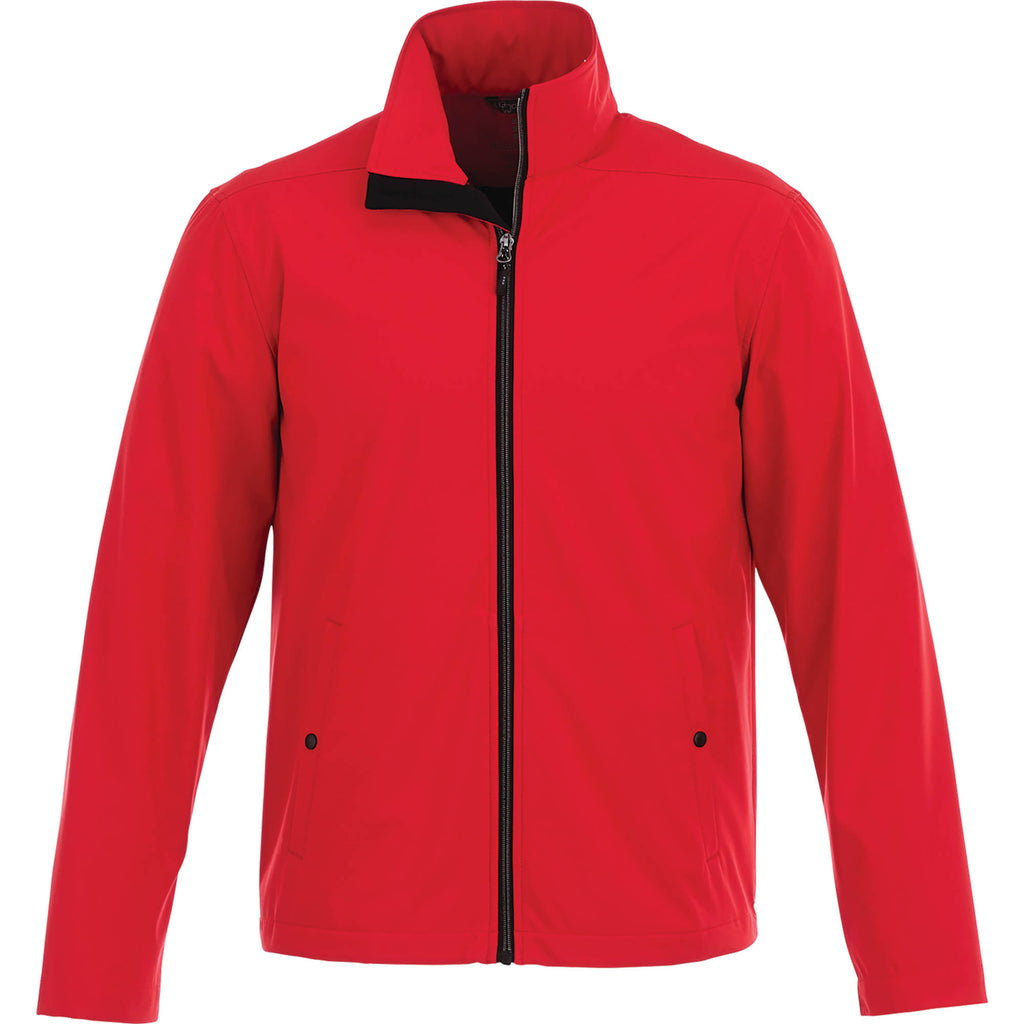 Karmine Lightweight Softshell Jacket for Men Transfer - Team Red - Front Flat