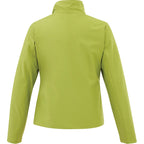 Karmine Lightweight Softshell Jacket for Women Debossing - Dark Citron Green - Back Flat