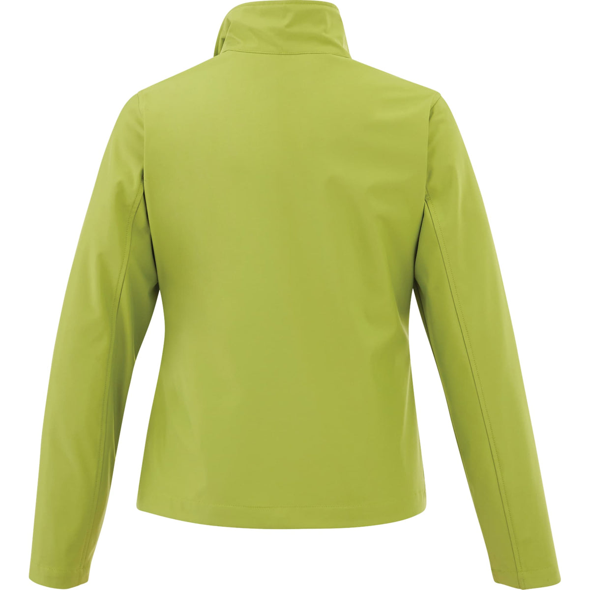 Karmine Lightweight Softshell Jacket for Women Debossing - Dark Citron Green - Back Flat