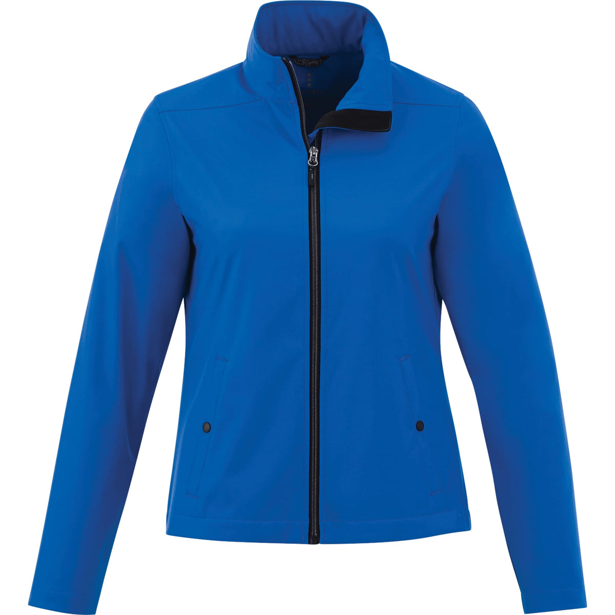 Karmine Lightweight Softshell Jacket for Women Debossing - Olympic Blue - Front Flat
