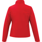 Karmine Lightweight Softshell Jacket for Women Debossing - Team Red - Back Flat