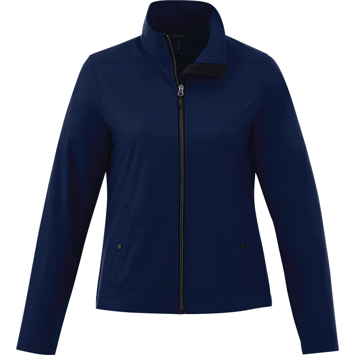 Karmine Lightweight Softshell Jacket for Women Debossing - Vintage Navy - Front Flat