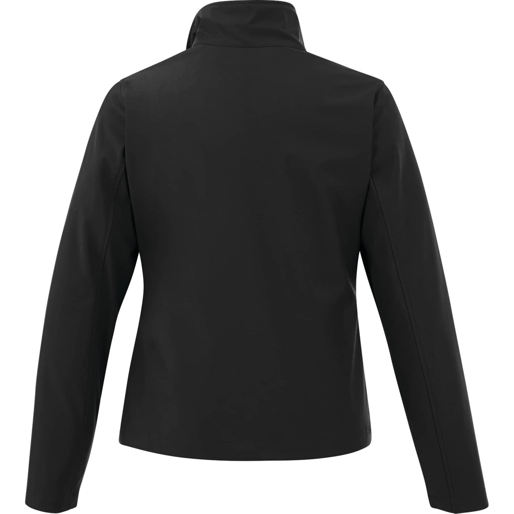 Karmine Lightweight Softshell Jacket for Women Laser Engraving - Black - Back Flat