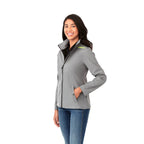 Karmine Lightweight Softshell Jacket for Women Laser Engraving - Quarry - On Model