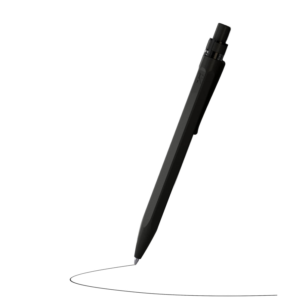 Karst Hexagonal Stone Pen, Swiss Made Laser Engraving - Black - Photo 12