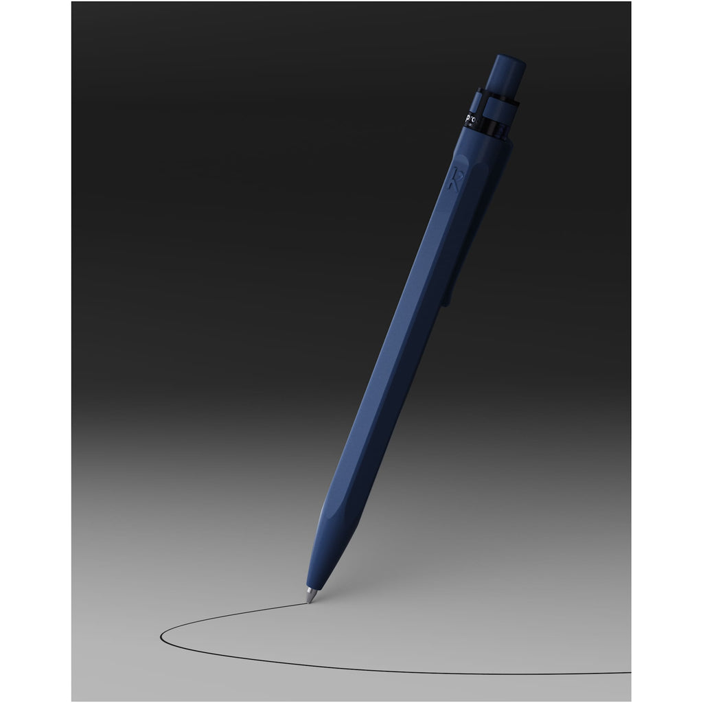 Karst Hexagonal Stone Pen, Swiss Made Laser Engraving - Navy - Photo 5