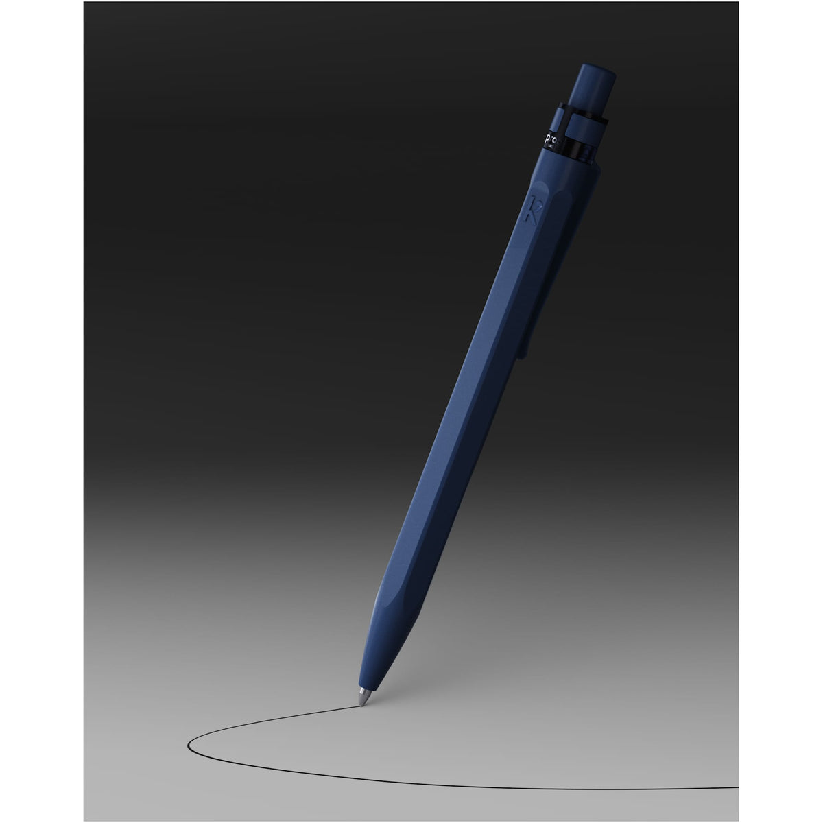 Karst Hexagonal Stone Pen, Swiss Made - Navy - Photo 5