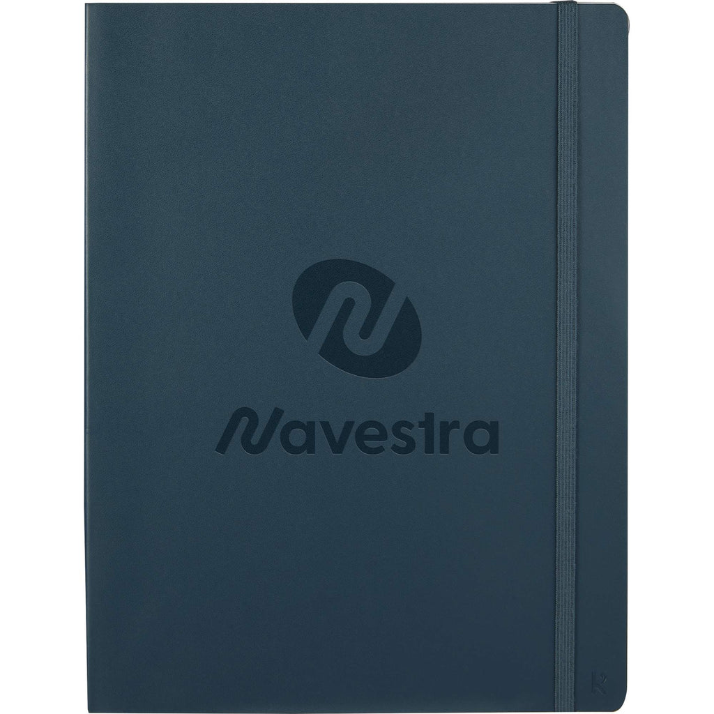 Karst Pro Series Stone Paper Planner Notebook, 7.5 x 9.5 Inches Debossing - Navy - Front