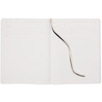 Karst Pro Series Stone Paper Planner Notebook, 7.5 x 9.5 Inches Debossing - Navy - Open