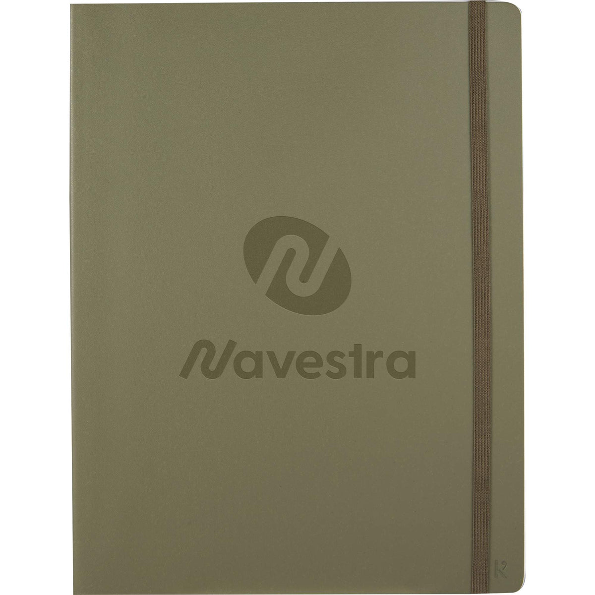 Karst Pro Series Stone Paper Planner Notebook, 7.5 x 9.5 Inches Debossing - Olive - Front