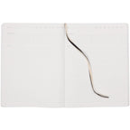 Karst Pro Series Stone Paper Planner Notebook, 7.5 x 9.5 Inches Debossing - Olive - Open