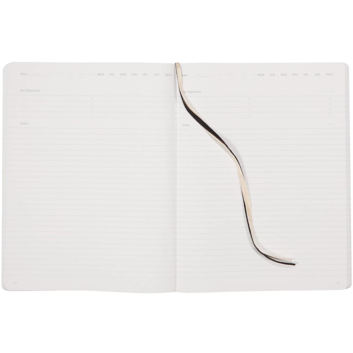 Karst Pro Series Stone Paper Planner Notebook, 7.5 x 9.5 Inches Debossing - Olive - Open