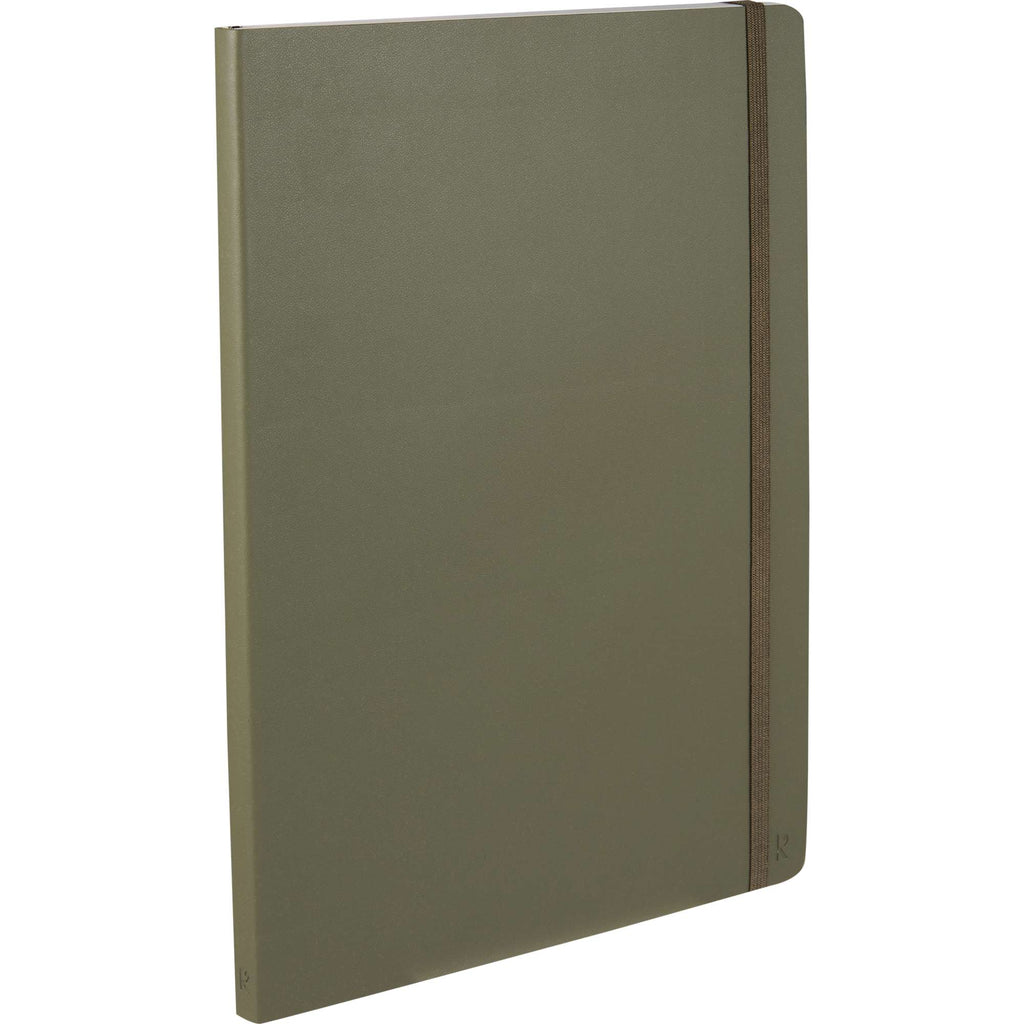 Karst Pro Series Stone Paper Planner Notebook, 7.5 x 9.5 Inches Debossing - Olive - Right Angle