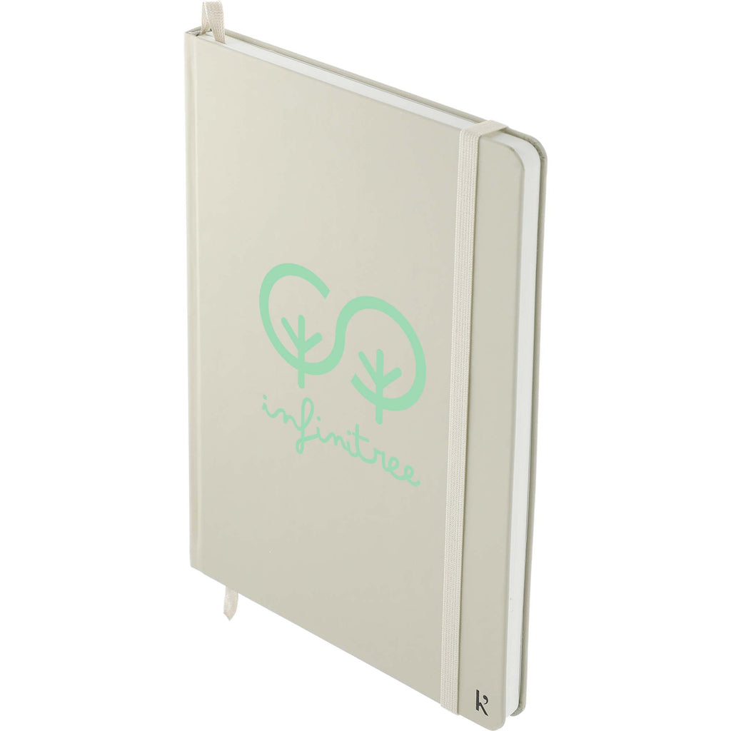 Karst Stone Paper Hardcover Notebook, 5.5 x 8.5 Inches - Beige - Left Angle