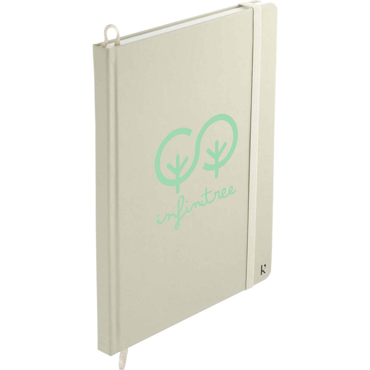 Karst Stone Paper Hardcover Notebook, 5.5 x 8.5 Inches - Beige - Right Angle