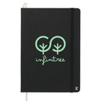 Karst Stone Paper Hardcover Notebook, 5.5 x 8.5 Inches - Black - Front