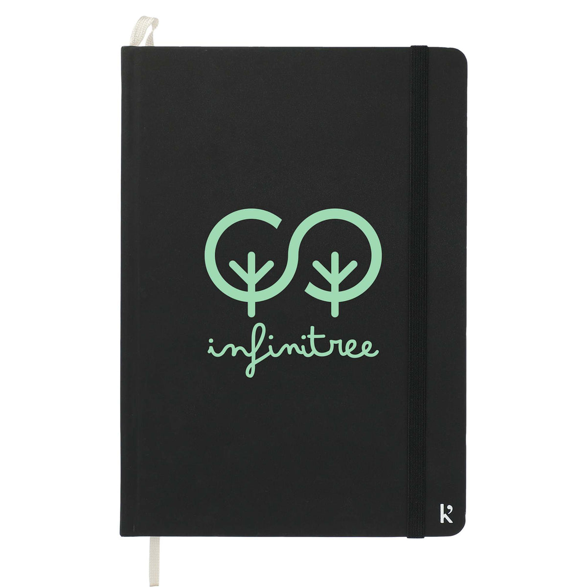 Karst Stone Paper Hardcover Notebook, 5.5 x 8.5 Inches - Black - Front