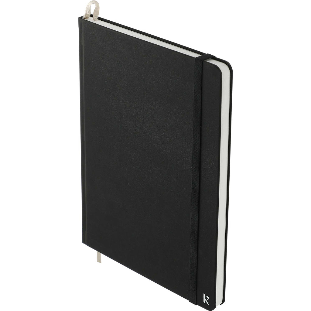 Karst Stone Paper Hardcover Notebook, 5.5 x 8.5 Inches - Black - Left Angle 2