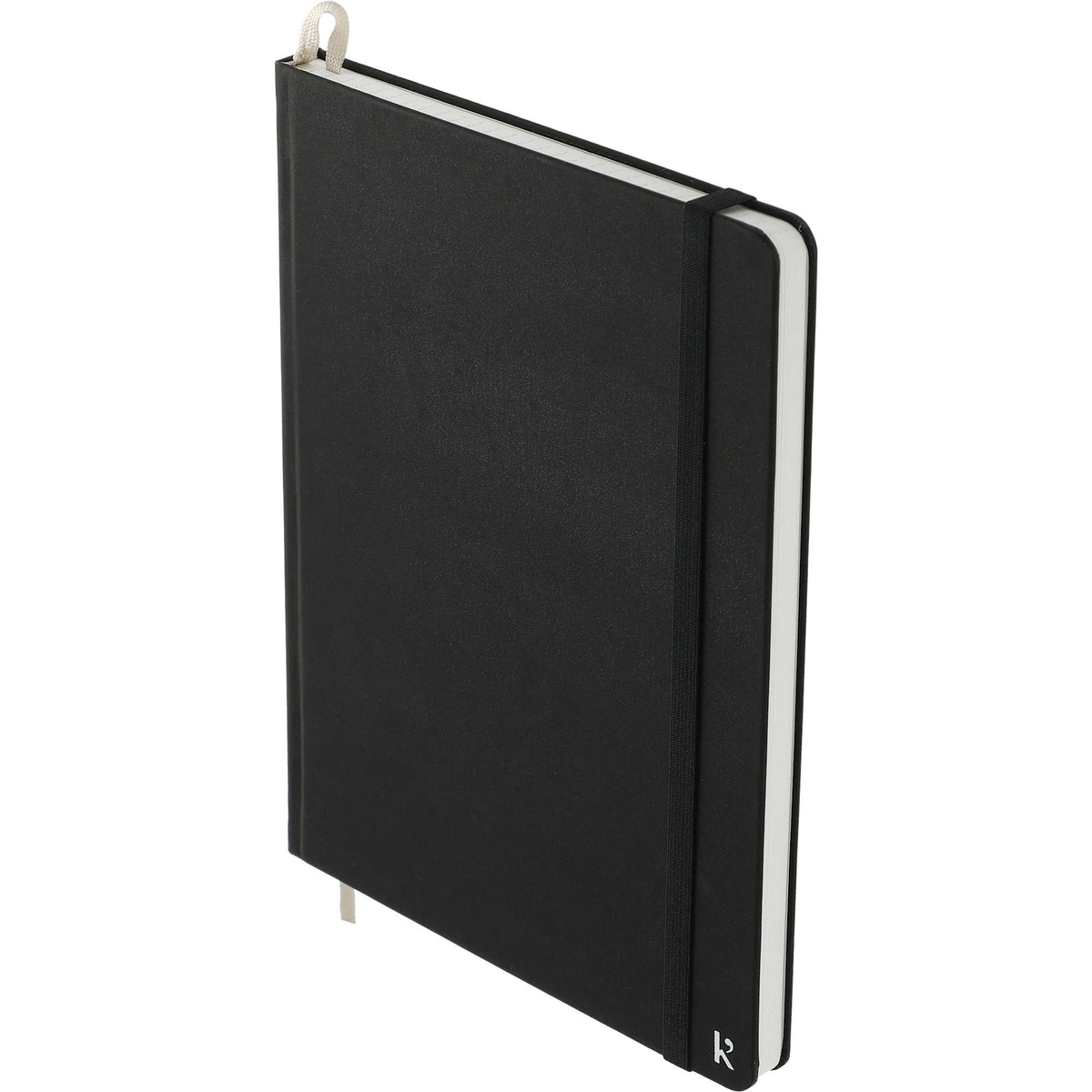 Karst Stone Paper Hardcover Notebook, 5.5 x 8.5 Inches - Black - Left Angle 2