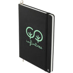 Karst Stone Paper Hardcover Notebook, 5.5 x 8.5 Inches - Black - Left Angle