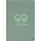 Karst Stone Paper Hardcover Notebook, 5.5 x 8.5 Inches - Green - Front