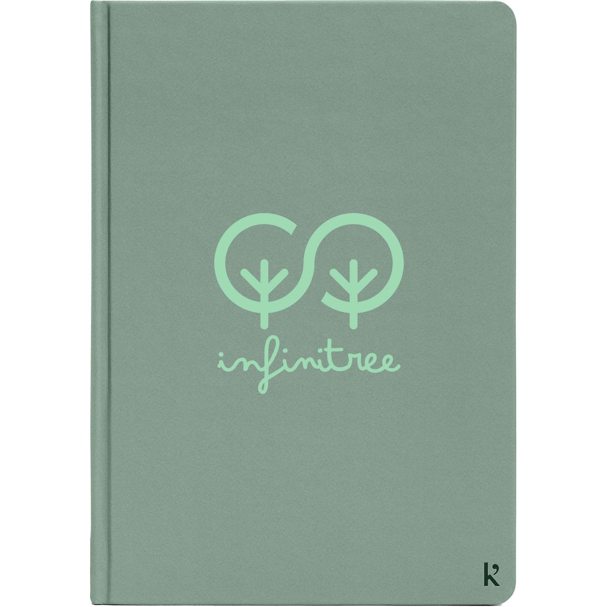 Karst Stone Paper Hardcover Notebook, 5.5 x 8.5 Inches - Green - Front