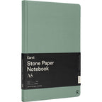 Karst Stone Paper Hardcover Notebook, 5.5 x 8.5 Inches - Green - Right Angle 2