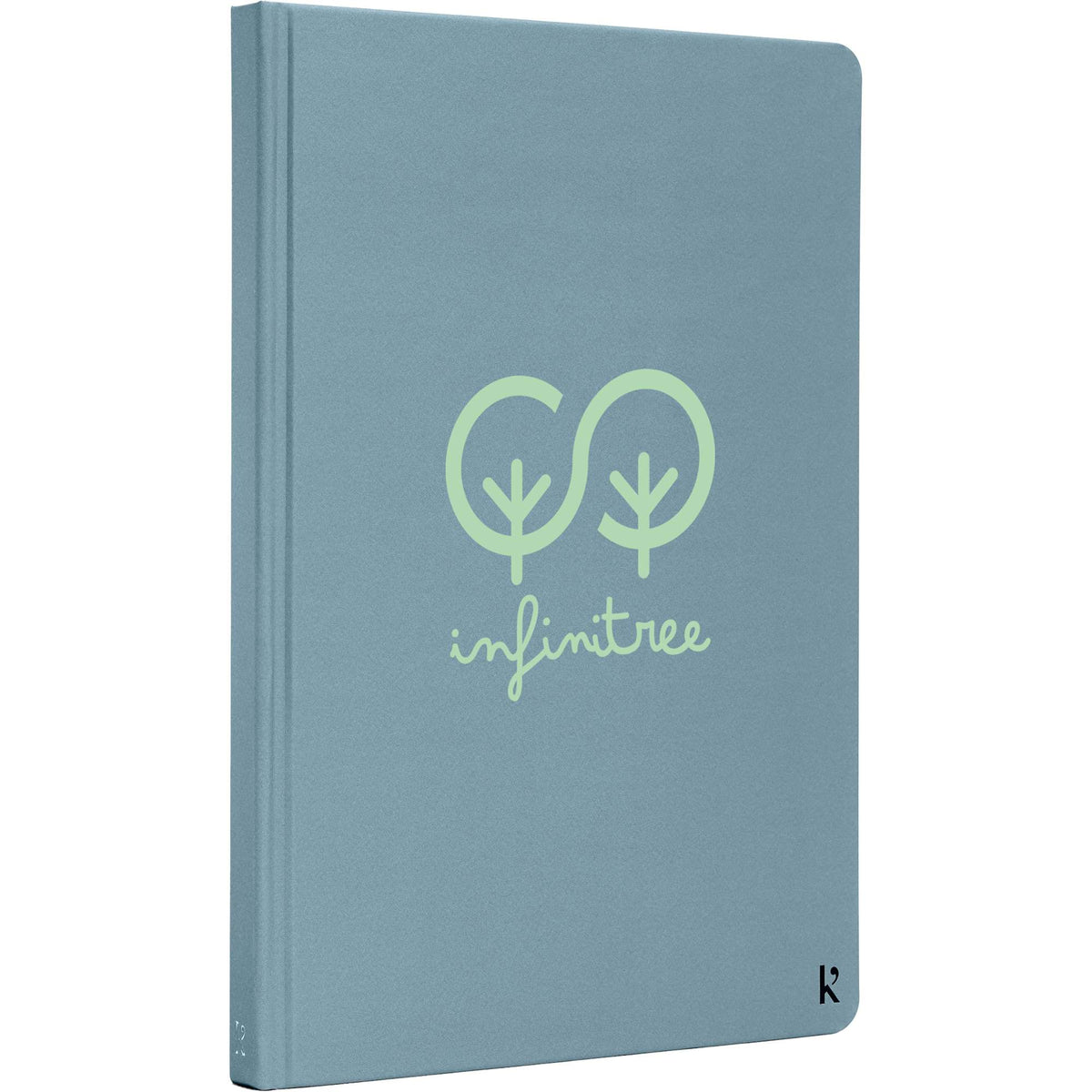 Karst Stone Paper Hardcover Notebook, 5.5 x 8.5 Inches - Light Blue - Right Angle