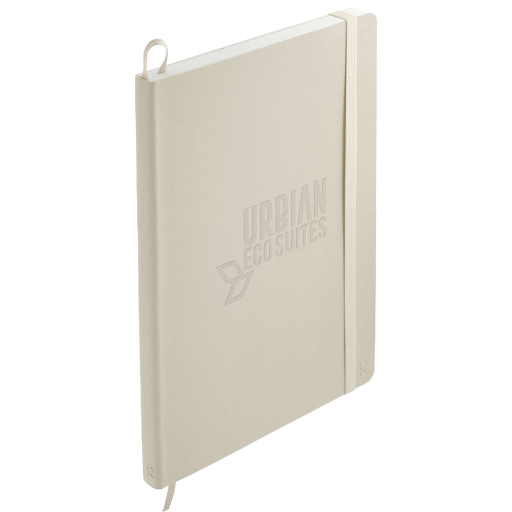 Karst Stone Paper Soft Cover Notebook, 5.5 x 8.5 Inches - Beige - Right Angle