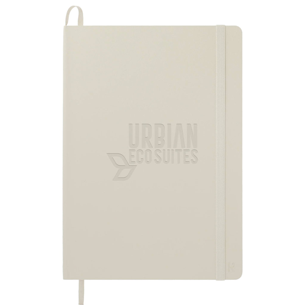 Karst Stone Paper Soft Cover Notebook, 5.5 x 8.5 Inches Debossing - Beige - Front