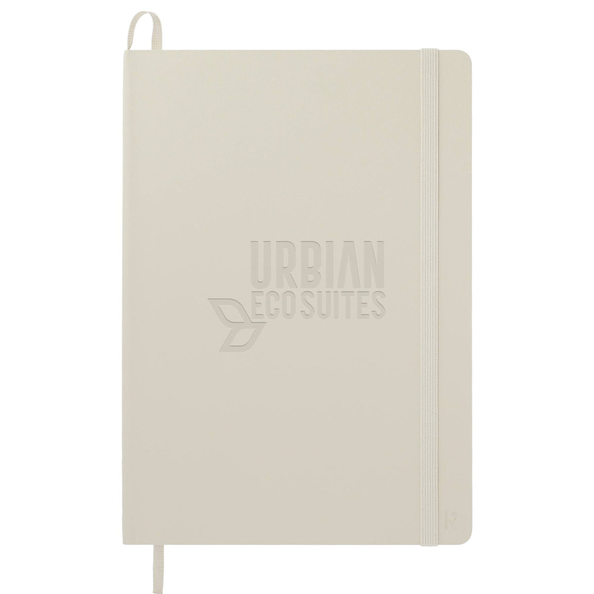 Karst Stone Paper Soft Cover Notebook, 5.5 x 8.5 Inches Debossing - Beige - Front