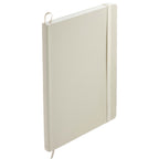 Karst Stone Paper Soft Cover Notebook, 5.5 x 8.5 Inches Debossing - Beige - Right Angle 2